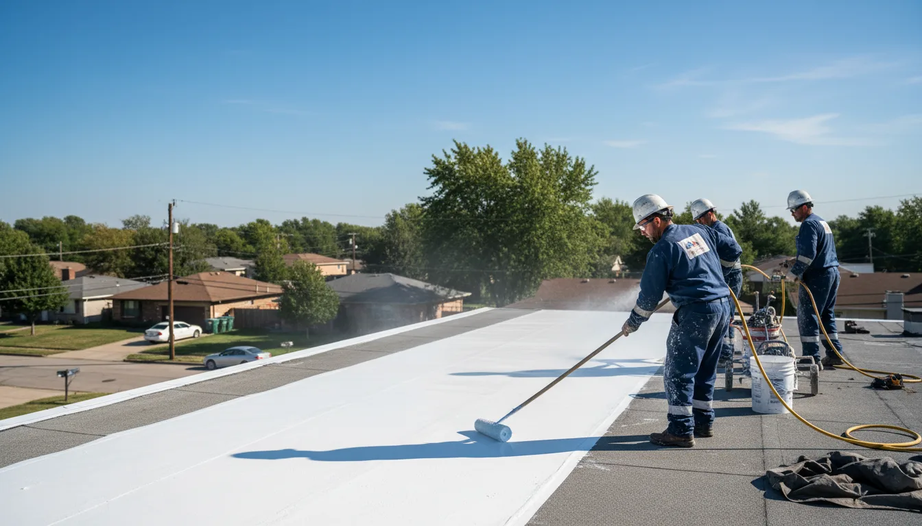 Commercial roof coating in Greenbank, WA near me